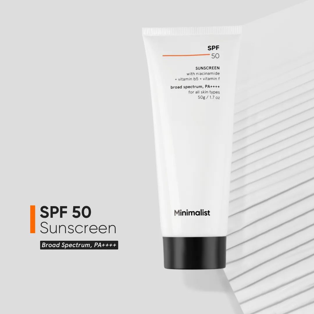 Minimalist SPF 50 PA++++ Multi- Vitamin Sunscreen Broad Spectrum No- White Cast Light Weight For Men & Women